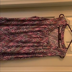 Multi color purple base tank top